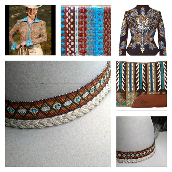 Hand Crafted Accessories - Sold at Capital Hatters JRW Cowboy Western Hatband